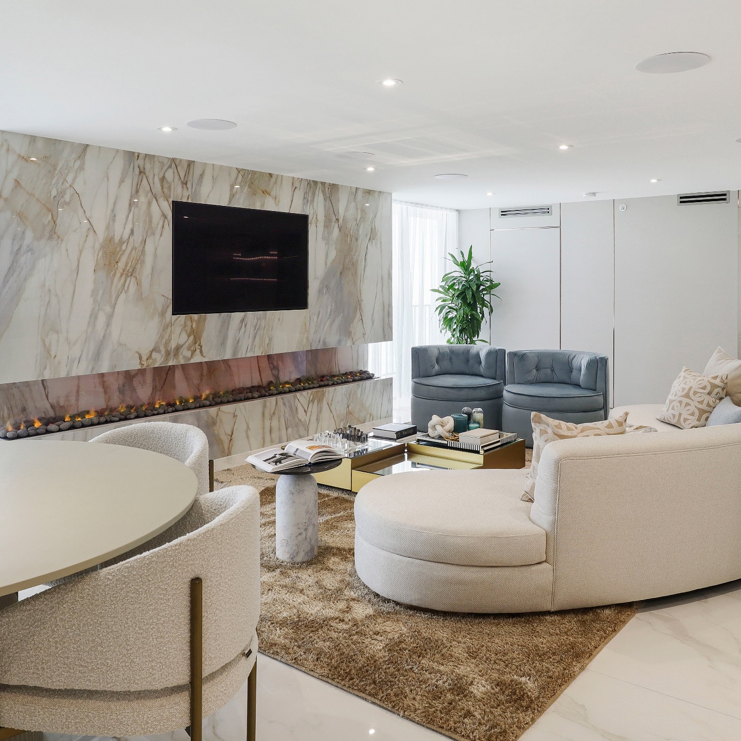 Marble Living Room — South Beach
